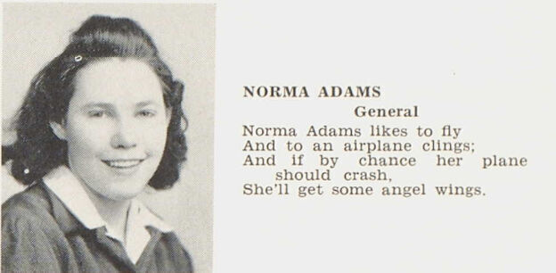 Norma Adams yearbook